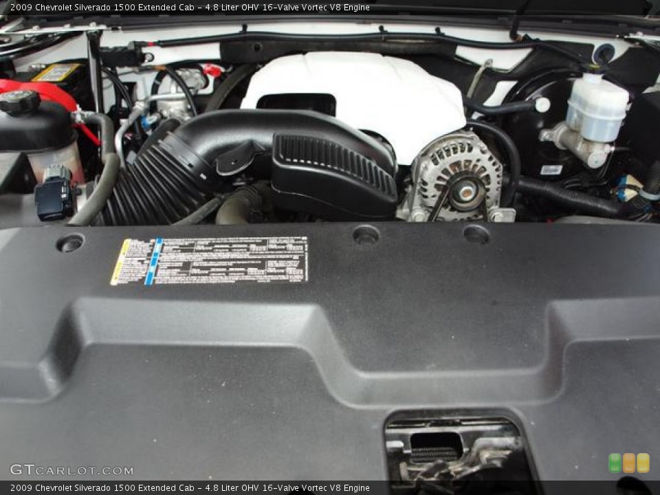 4.8 Liter OHV 16-Valve Vortec V8 2009 Chevrolet Silverado 1500 Engine
