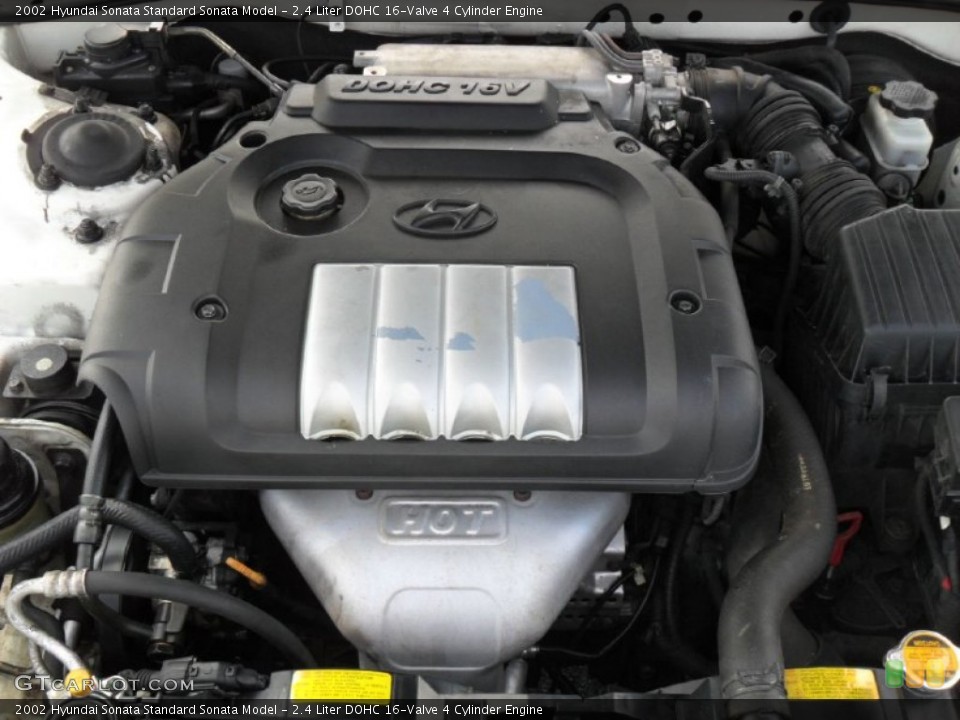 2.4 Liter DOHC 16-Valve 4 Cylinder 2002 Hyundai Sonata Engine
