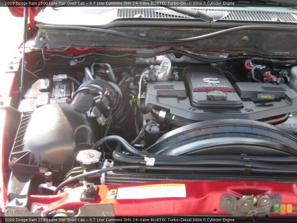 6.7 Liter Cummins OHV 24-Valve BLUETEC Turbo-Diesel Inline 6 Cylinder Engine for the 2009 Dodge Ram 2500 #53163350