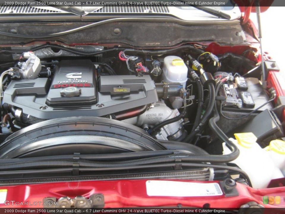 6.7 Liter Cummins OHV 24-Valve BLUETEC Turbo-Diesel Inline 6 Cylinder Engine for the 2009 Dodge Ram 2500 #53163359