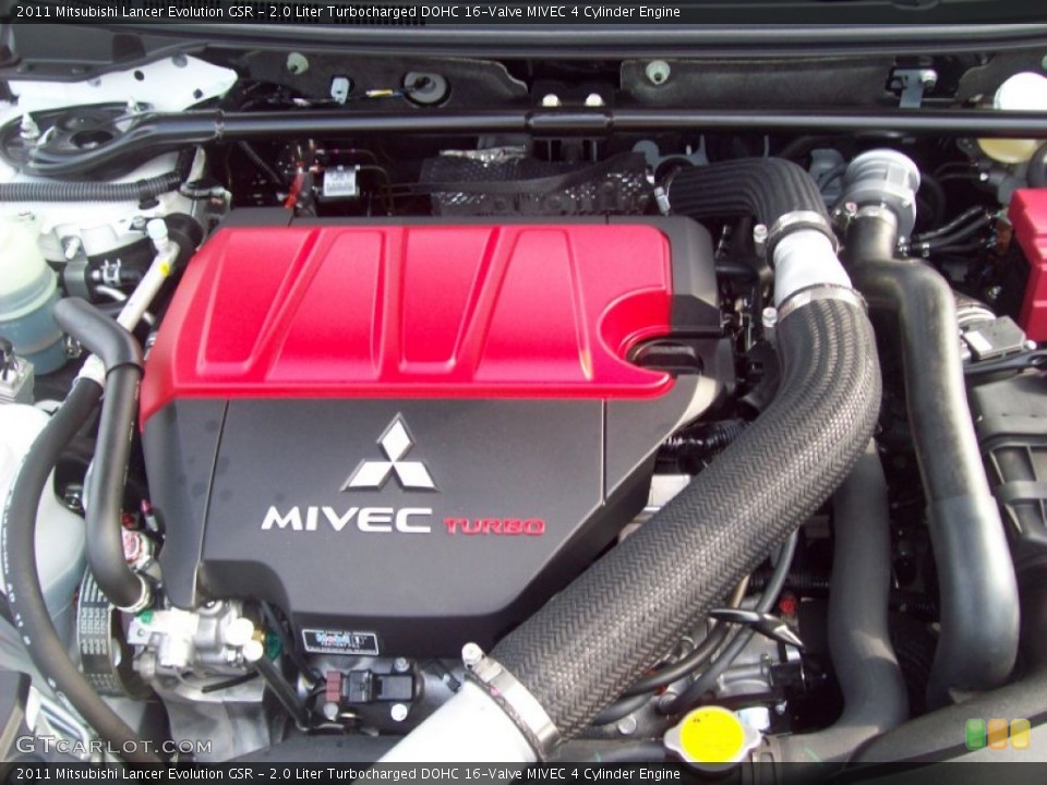 2.0 Liter Turbocharged DOHC 16-Valve MIVEC 4 Cylinder Engine for the 2011 Mitsubishi Lancer Evolution #53170731