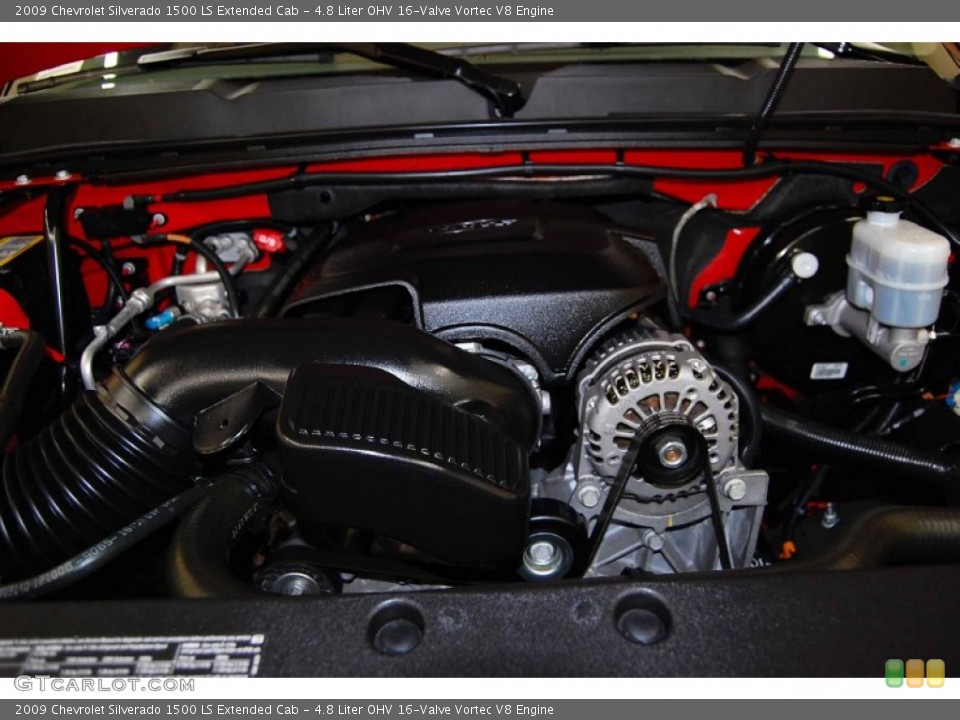 4.8 Liter OHV 16-Valve Vortec V8 Engine for the 2009 Chevrolet Silverado 1500 #53185703