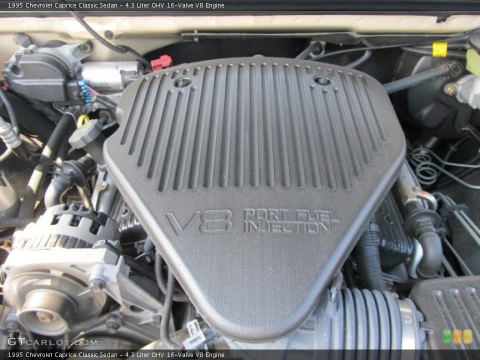 4.3 Liter OHV 16-Valve V8 Engine for the 1995 Chevrolet Caprice #53187884