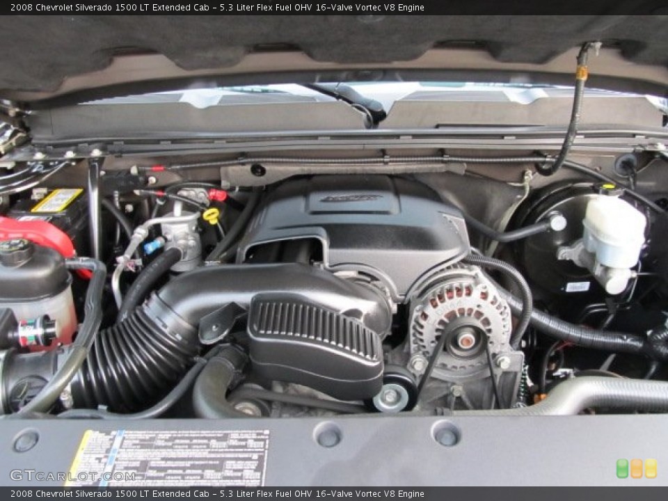 5.3 Liter Flex Fuel OHV 16-Valve Vortec V8 Engine for the 2008 Chevrolet Silverado 1500 #53194973