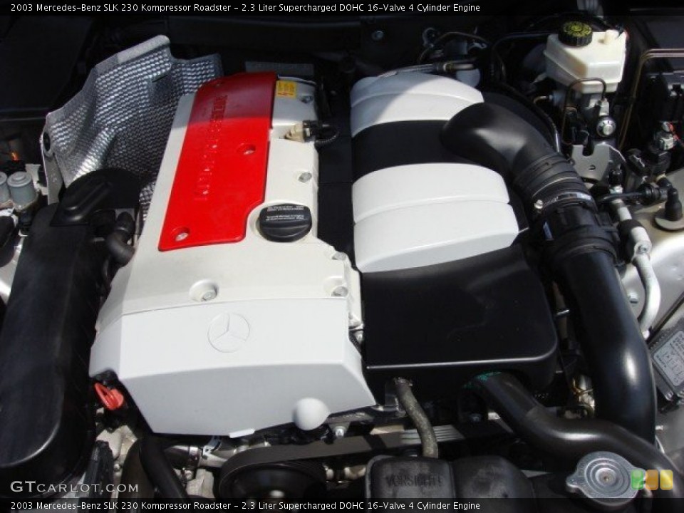 2.3 Liter Supercharged DOHC 16-Valve 4 Cylinder Engine for the 2003 Mercedes-Benz SLK #53201836