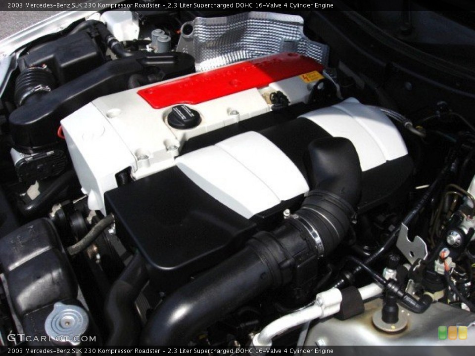 2.3 Liter Supercharged DOHC 16-Valve 4 Cylinder Engine for the 2003 Mercedes-Benz SLK #53201849