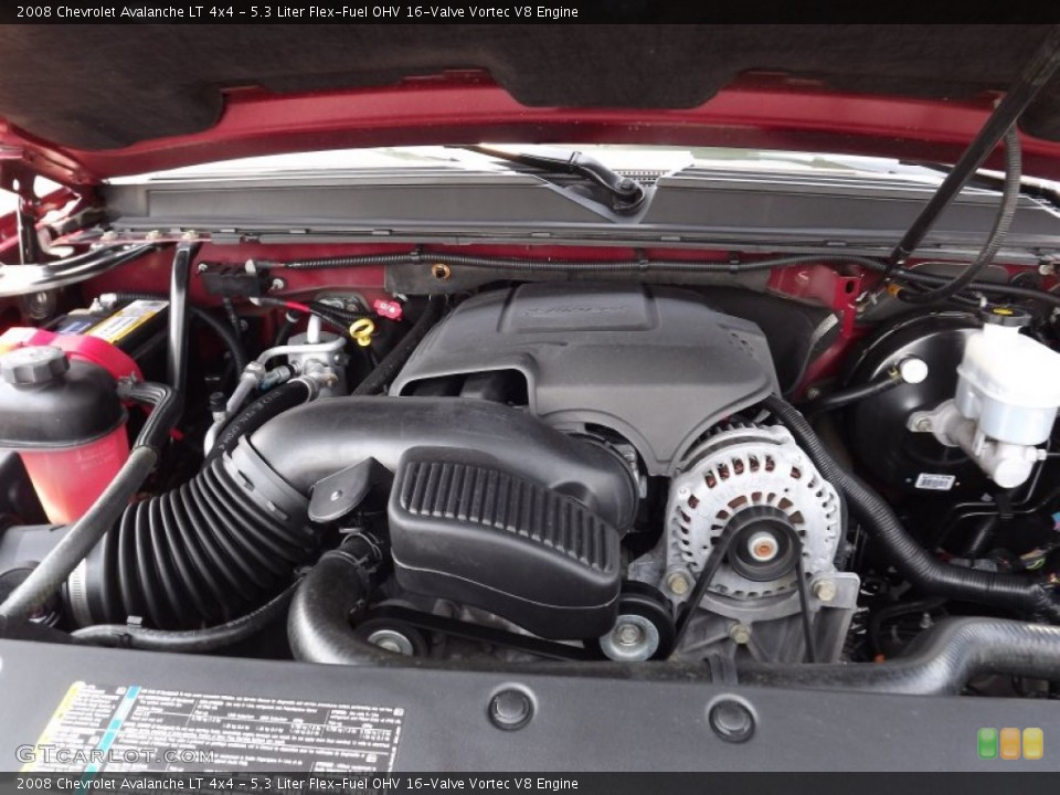 5.3 Liter Flex-Fuel OHV 16-Valve Vortec V8 Engine for the 2008 Chevrolet Avalanche #53214158