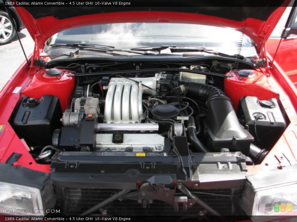 4.5 Liter OHV 16-Valve V8 1989 Cadillac Allante Engine