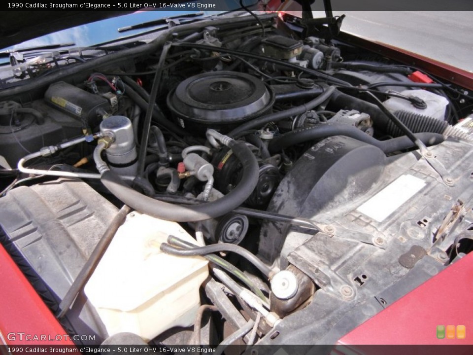 5.0 Liter OHV 16-Valve V8 Engine for the 1990 Cadillac Brougham #53253589