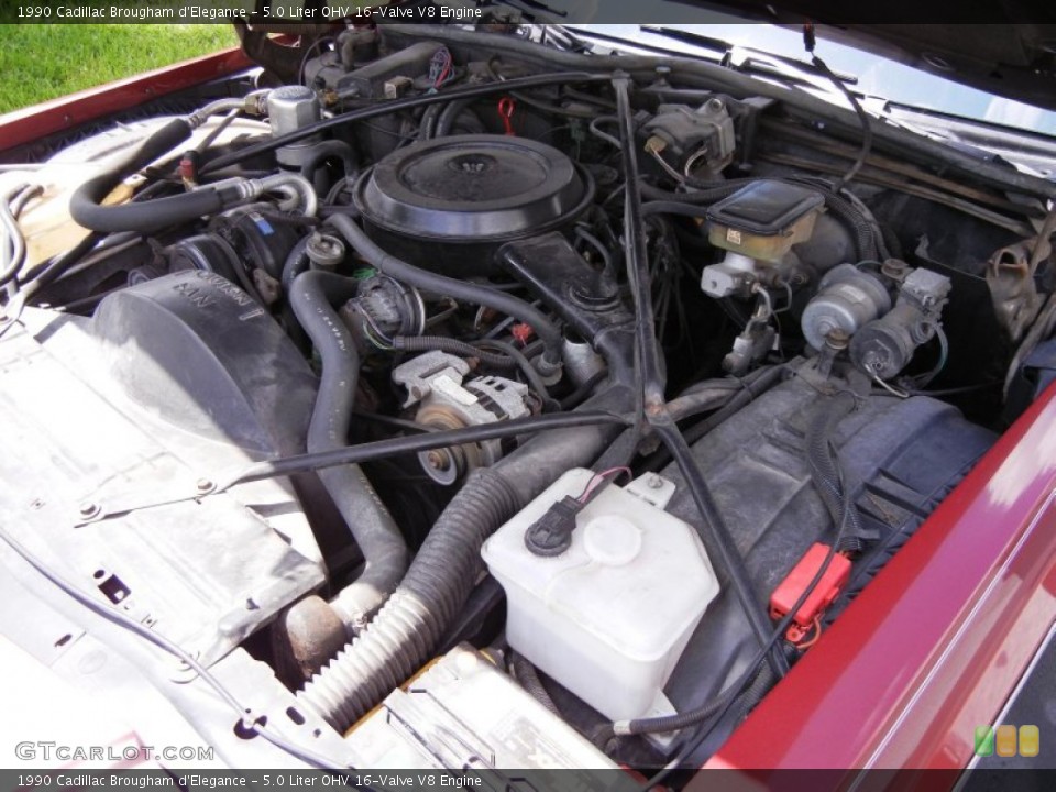 5.0 Liter OHV 16-Valve V8 Engine for the 1990 Cadillac Brougham #53253598