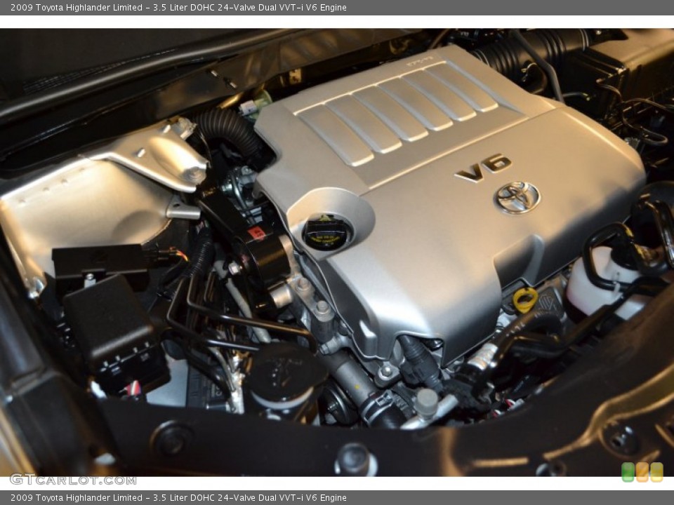 3.5 Liter DOHC 24-Valve Dual VVT-i V6 Engine for the 2009 Toyota Highlander #53257297