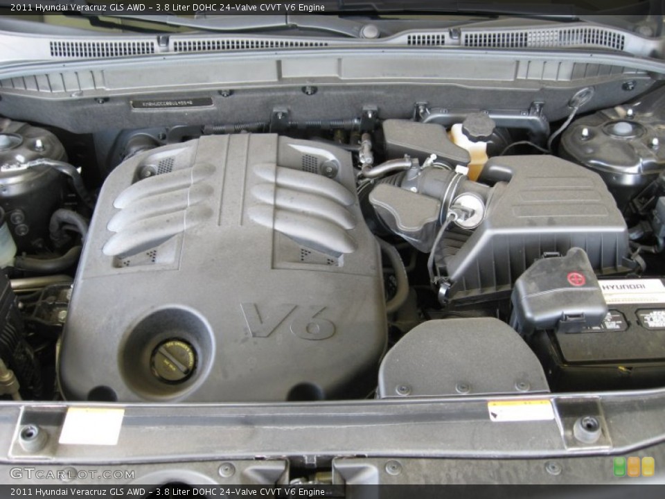 3.8 Liter DOHC 24-Valve CVVT V6 Engine for the 2011 Hyundai Veracruz #53263957