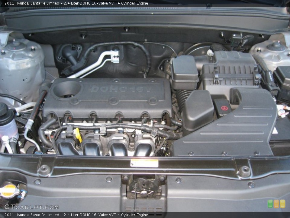 2.4 Liter DOHC 16-Valve VVT 4 Cylinder Engine for the 2011 Hyundai Santa Fe #53265142