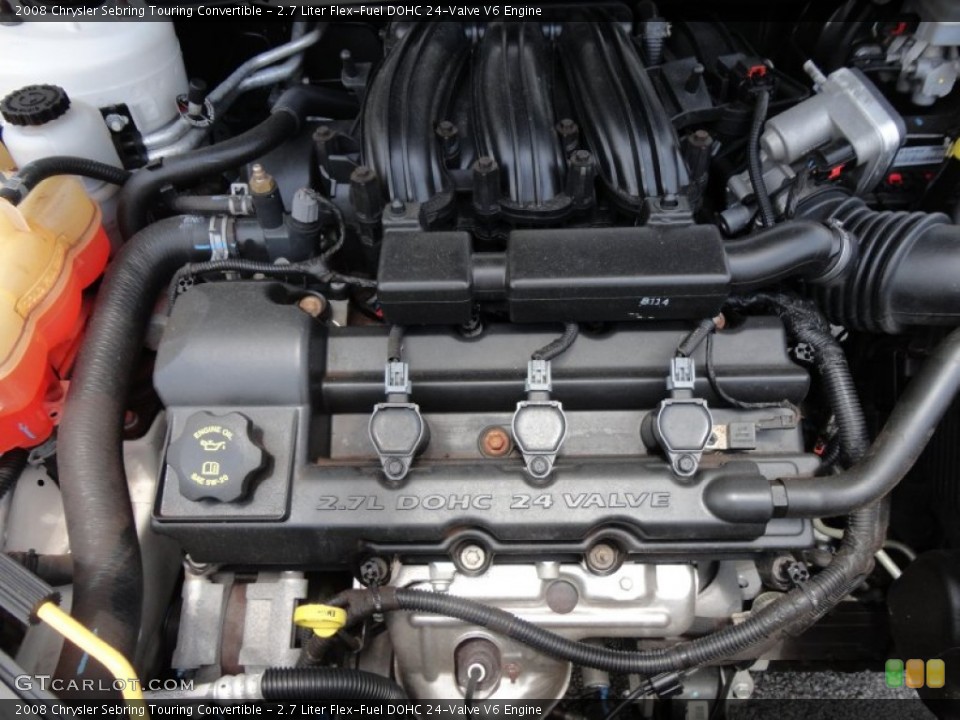 2.7 Liter Flex-Fuel DOHC 24-Valve V6 Engine for the 2008 Chrysler Sebring #53273974
