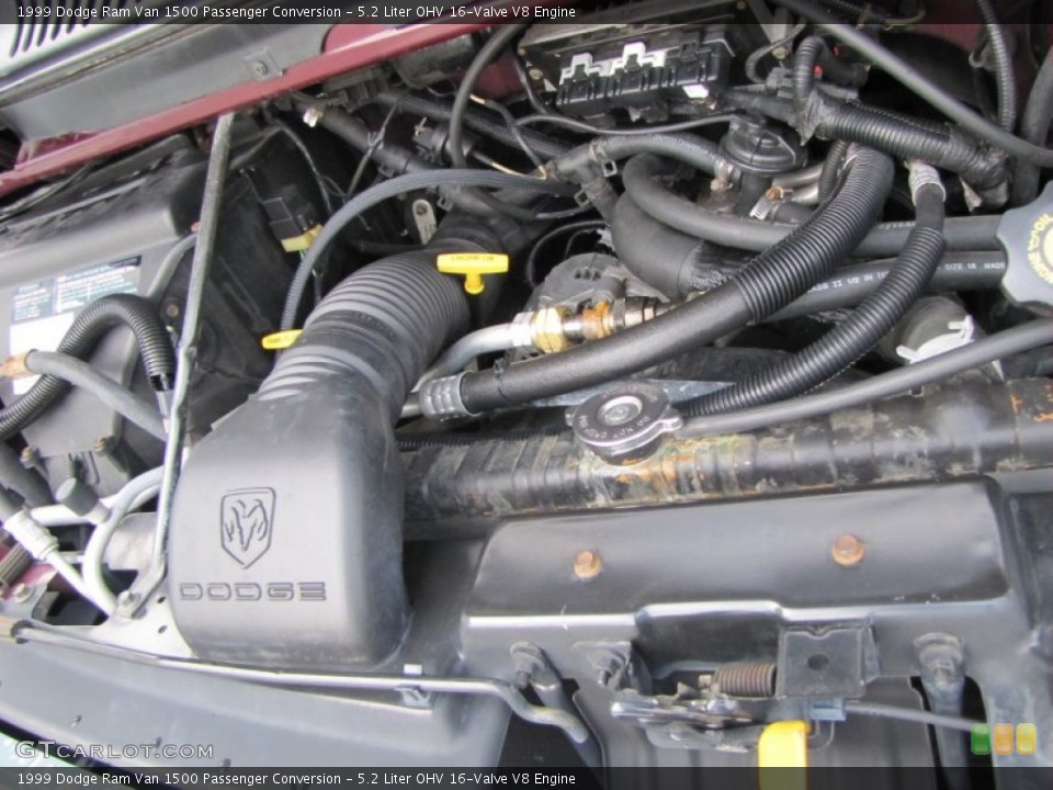 5.2 Liter OHV 16-Valve V8 Engine for the 1999 Dodge Ram Van #53290269