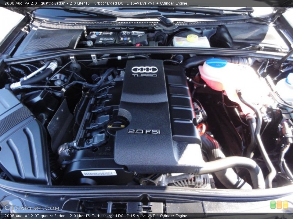 2.0 Liter FSI Turbocharged DOHC 16-Valve VVT 4 Cylinder Engine for the 2008 Audi A4 #53299995