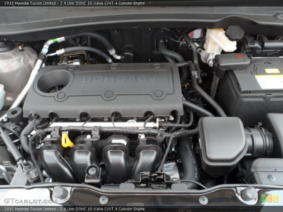 2.4 Liter DOHC 16-Valve CVVT 4 Cylinder Engine for the 2012 Hyundai Tucson #53316402