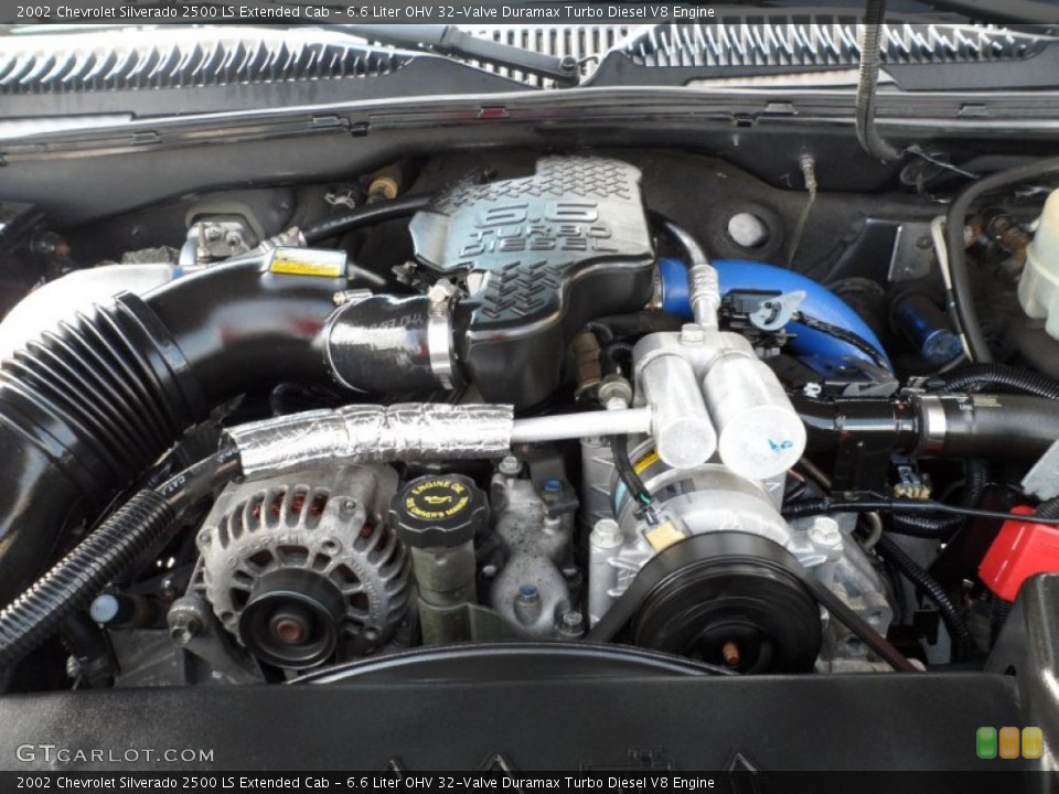 6.6 Liter OHV 32-Valve Duramax Turbo Diesel V8 Engine for the 2002 Chevrolet Silverado 2500 #53318388