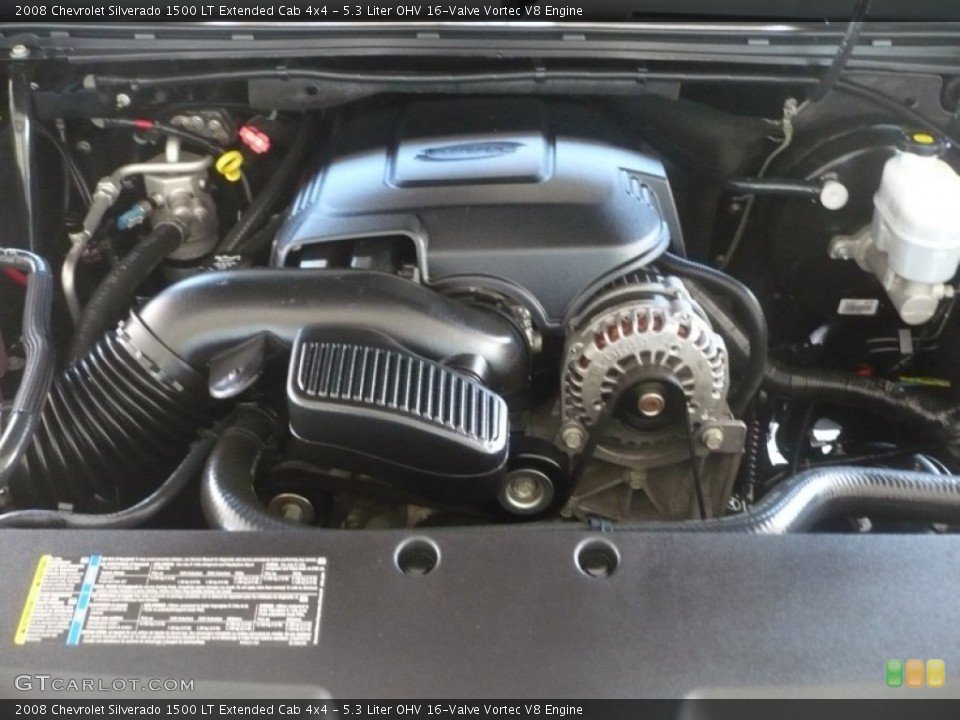 5.3 Liter OHV 16-Valve Vortec V8 Engine for the 2008 Chevrolet Silverado 1500 #53331576
