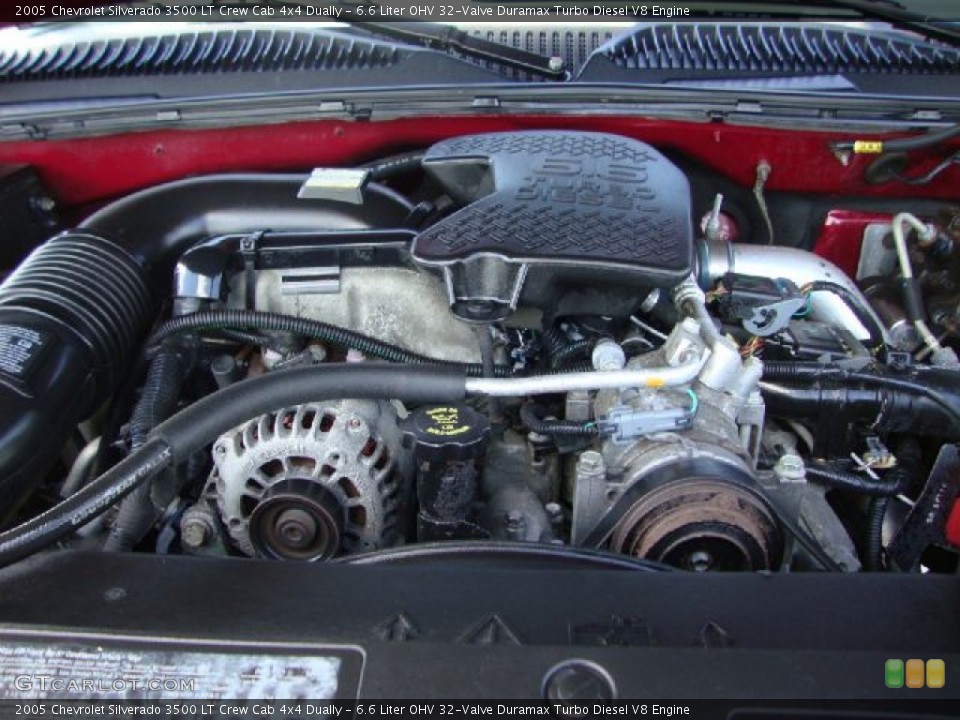 6.6 Liter OHV 32-Valve Duramax Turbo Diesel V8 Engine for the 2005 Chevrolet Silverado 3500 #53339422