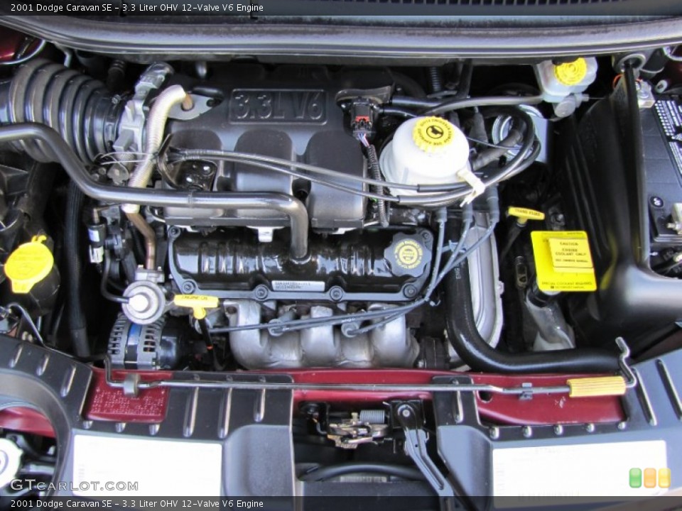 3.3 Liter OHV 12-Valve V6 Engine for the 2001 Dodge Caravan #53346766
