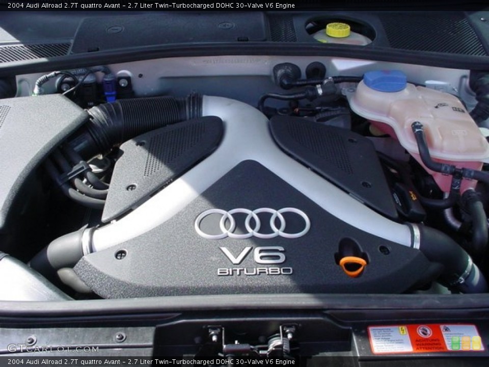 2.7 Liter Twin-Turbocharged DOHC 30-Valve V6 Engine for the 2004 Audi Allroad #53347942