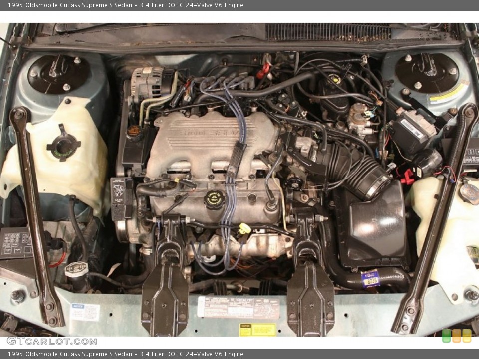 3.4 Liter DOHC 24-Valve V6 Engine for the 1995 Oldsmobile Cutlass Supreme #53353048