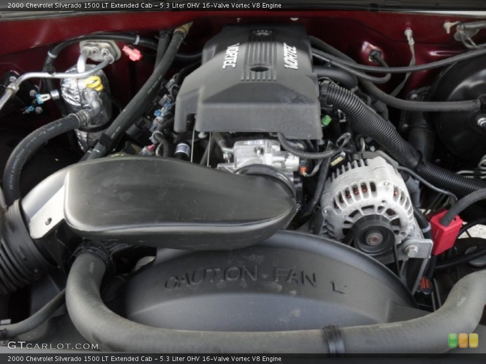 5.3 Liter OHV 16-Valve Vortec V8 Engine for the 2000 Chevrolet Silverado 1500 #53359477