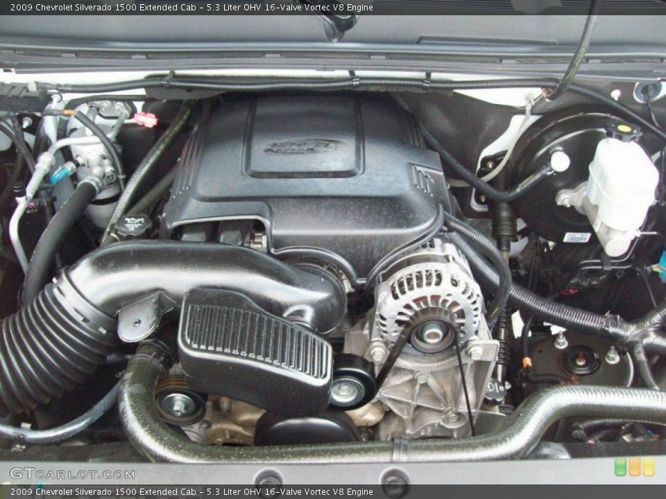 5.3 Liter OHV 16-Valve Vortec V8 2009 Chevrolet Silverado 1500 Engine