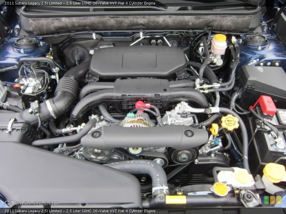 2.5 Liter SOHC 16-Valve VVT Flat 4 Cylinder Engine for the 2011 Subaru Legacy #53371319