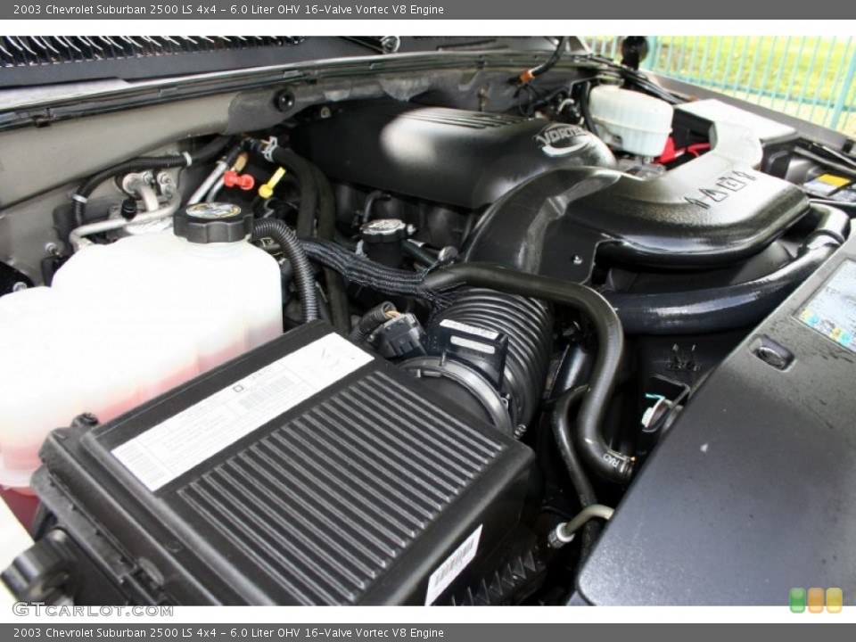 6.0 Liter OHV 16-Valve Vortec V8 Engine for the 2003 Chevrolet Suburban #53376302