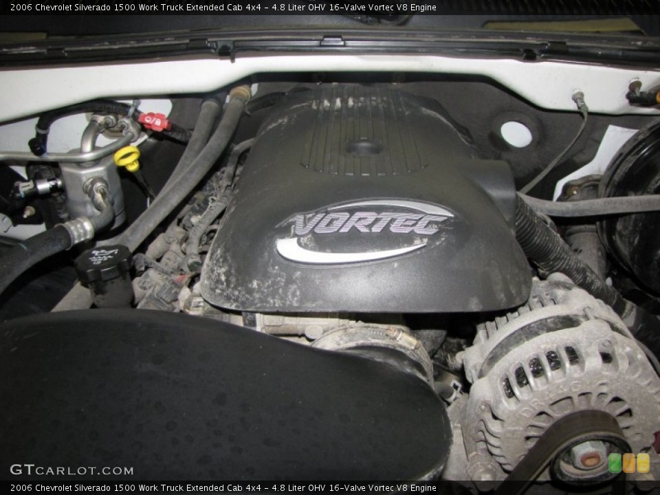 4.8 Liter OHV 16-Valve Vortec V8 Engine for the 2006 Chevrolet Silverado 1500 #53388284