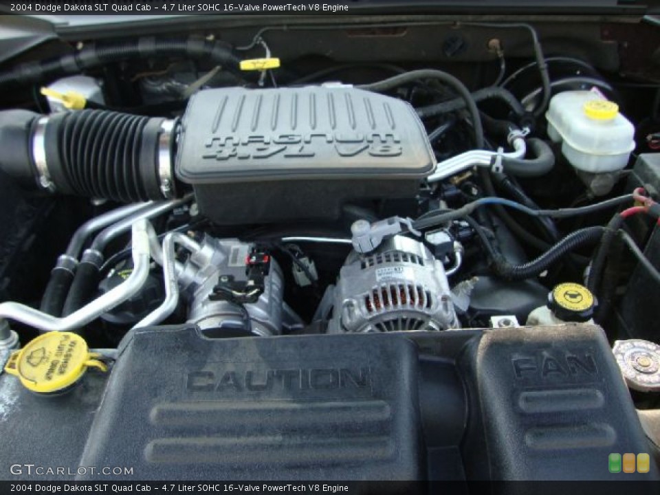 4.7 Liter SOHC 16-Valve PowerTech V8 Engine for the 2004 Dodge Dakota #53390171