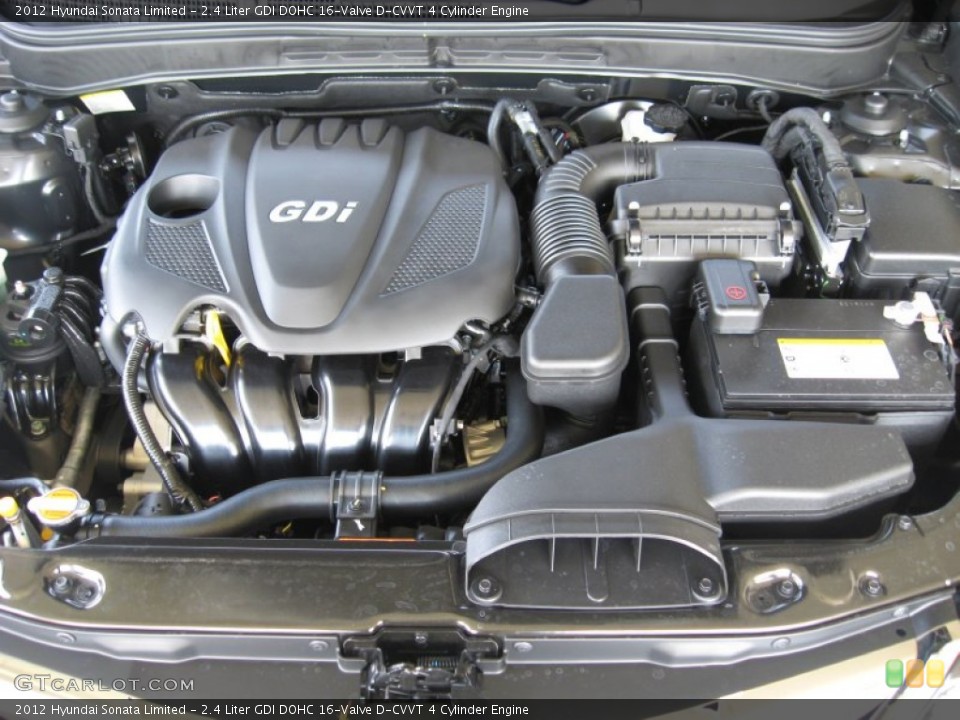 2.4 Liter GDI DOHC 16-Valve D-CVVT 4 Cylinder Engine for the 2012 Hyundai Sonata #53390579