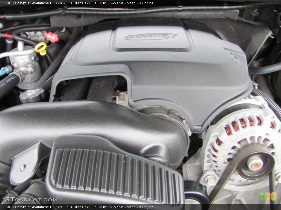 5.3 Liter Flex-Fuel OHV 16-Valve Vortec V8 Engine for the 2008 Chevrolet Avalanche #53420944