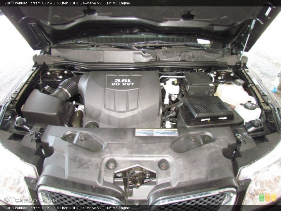 3.6 Liter DOHC 24-Valve VVT LNY V6 2008 Pontiac Torrent Engine