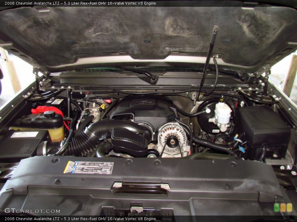 5.3 Liter Flex-Fuel OHV 16-Valve Vortec V8 Engine for the 2008 Chevrolet Avalanche #53424784