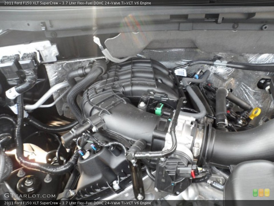 3.7 Liter Flex-Fuel DOHC 24-Valve Ti-VCT V6 Engine for the 2011 Ford F150 #53450264