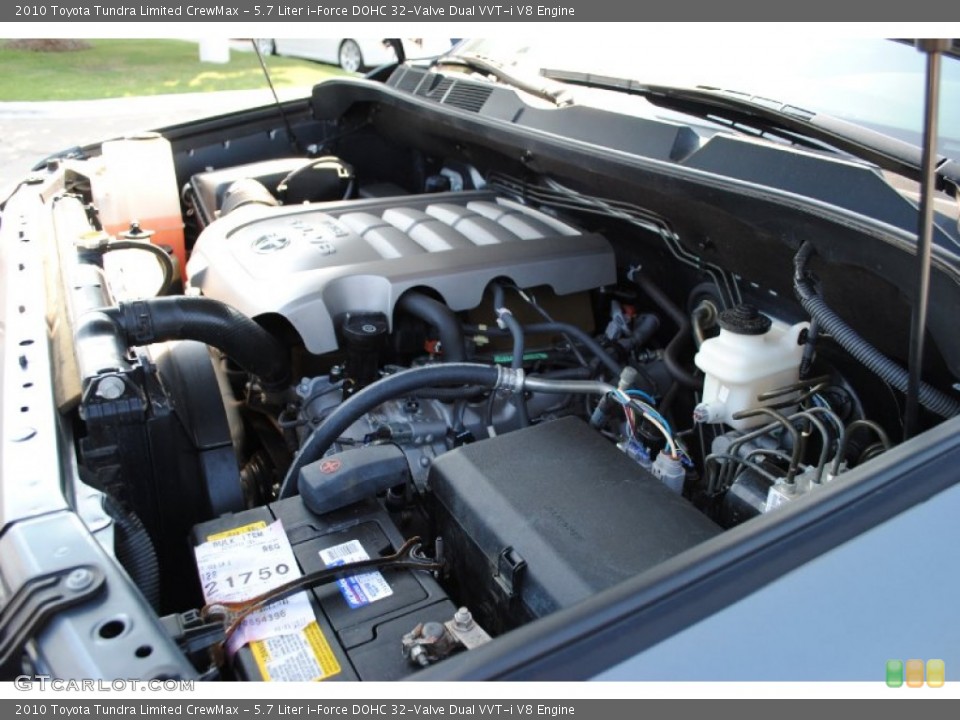 5.7 Liter i-Force DOHC 32-Valve Dual VVT-i V8 Engine for the 2010 Toyota Tundra #53452496