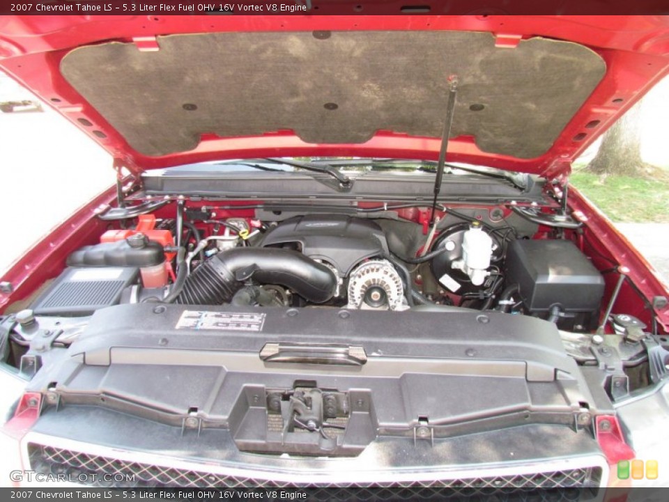 5.3 Liter Flex Fuel OHV 16V Vortec V8 2007 Chevrolet Tahoe Engine