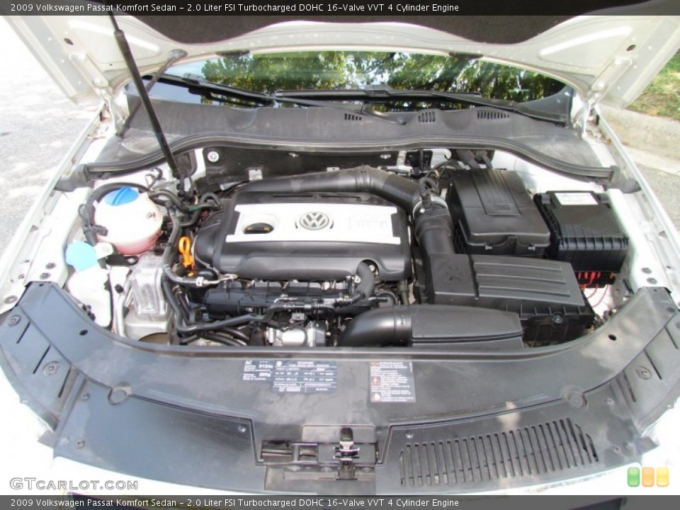 2.0 Liter FSI Turbocharged DOHC 16-Valve VVT 4 Cylinder Engine for the 2009 Volkswagen Passat #53461301