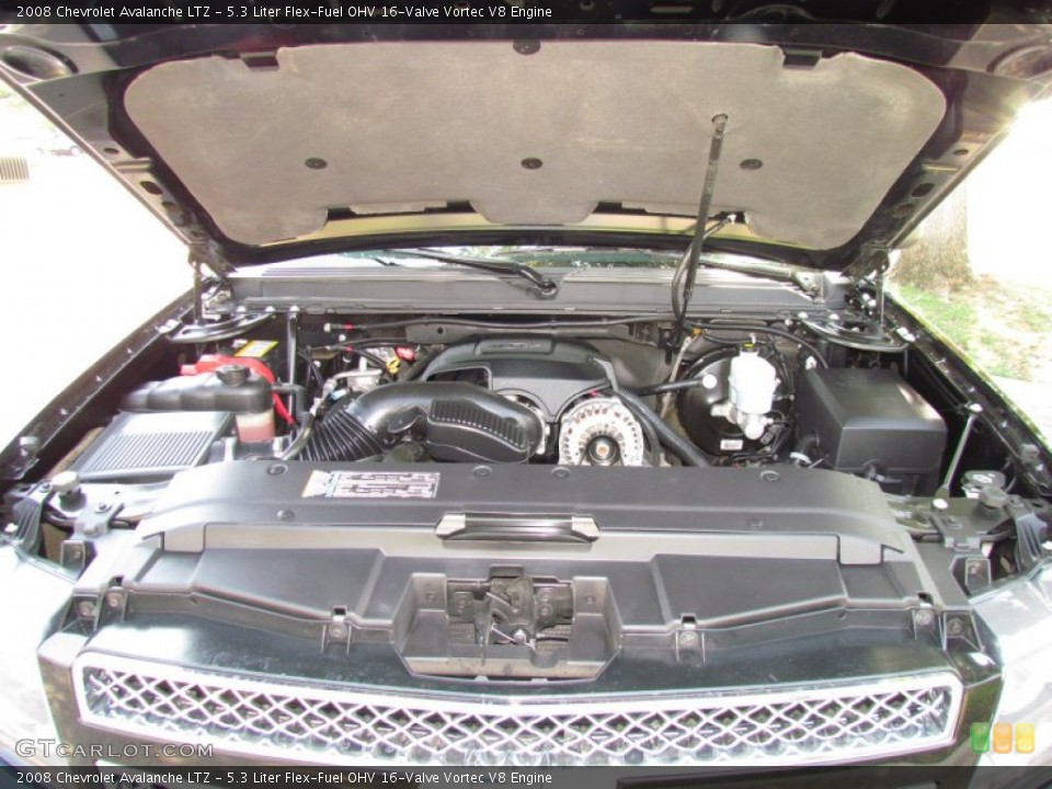 5.3 Liter Flex-Fuel OHV 16-Valve Vortec V8 Engine for the 2008 Chevrolet Avalanche #53462597