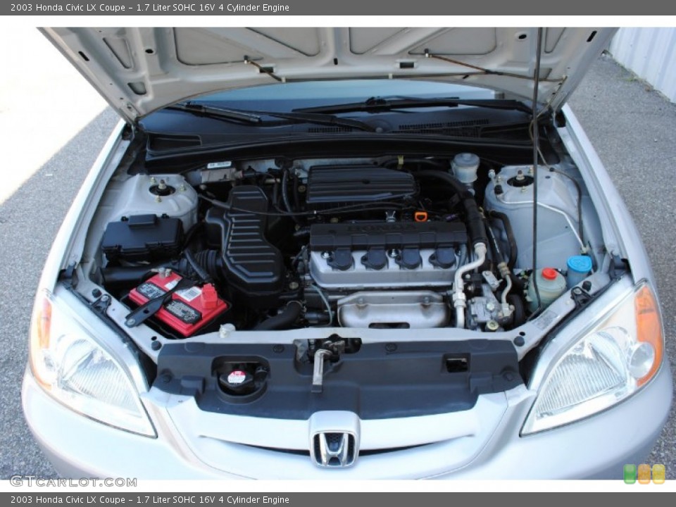 1.7 Liter SOHC 16V 4 Cylinder Engine for the 2003 Honda Civic #53466277