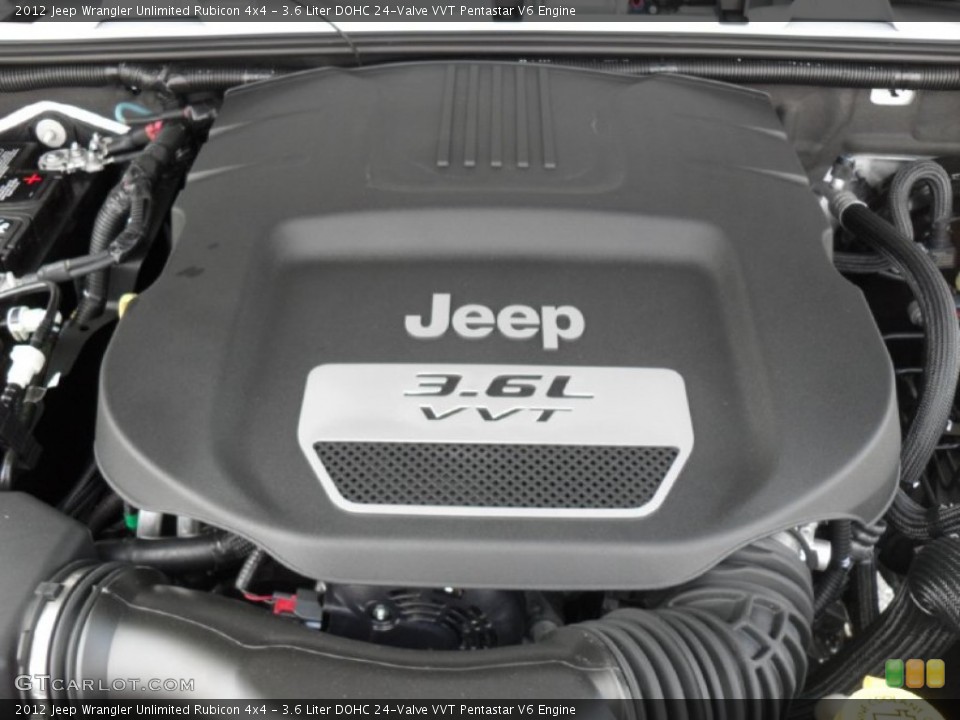 3.6 Liter DOHC 24-Valve VVT Pentastar V6 Engine for the 2012 Jeep Wrangler Unlimited #53468404