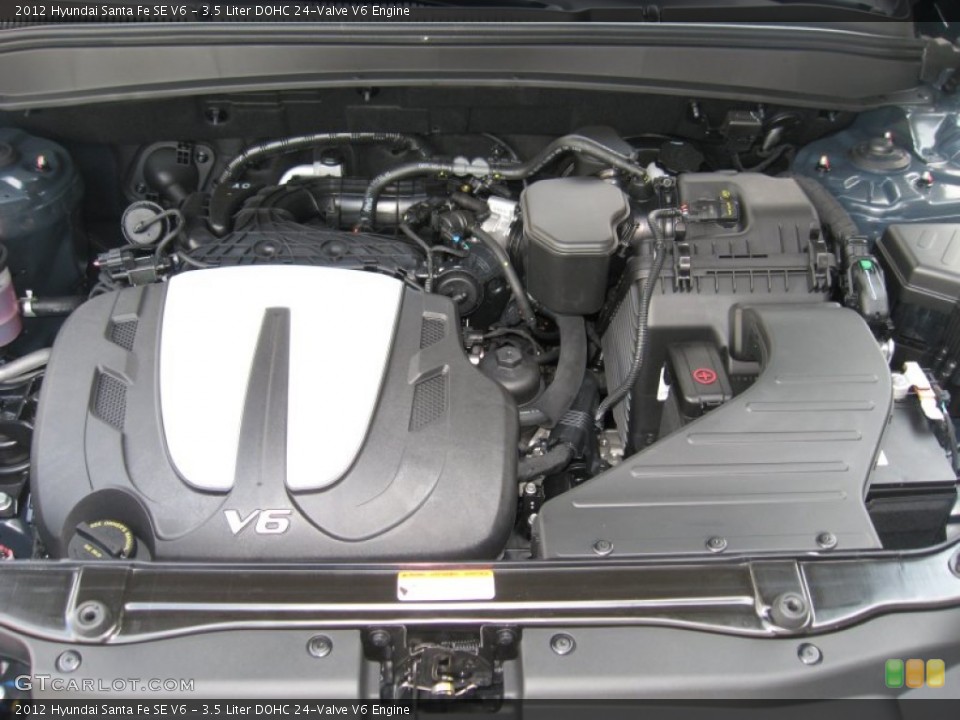 3.5 Liter DOHC 24-Valve V6 Engine for the 2012 Hyundai Santa Fe #53474998
