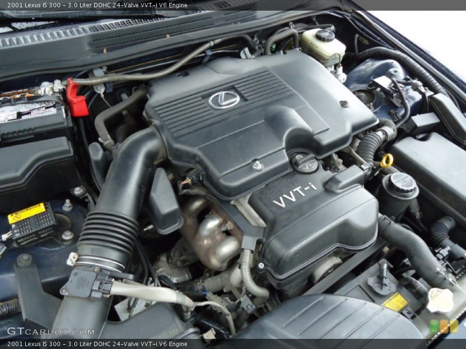 3.0 Liter DOHC 24-Valve VVT-i V6 2001 Lexus IS Engine