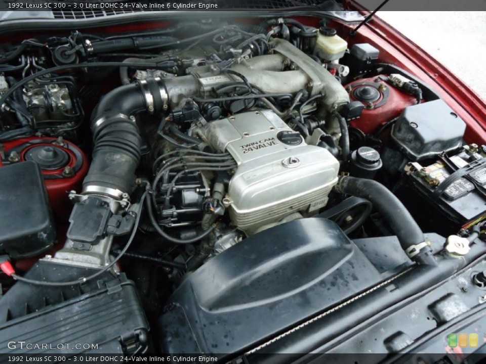 3.0 Liter DOHC 24-Valve Inline 6 Cylinder Engine for the 1992 Lexus SC #53489938