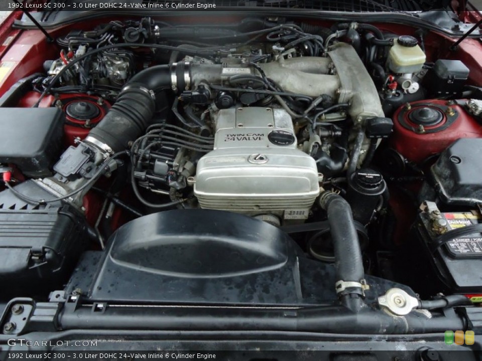 3.0 Liter DOHC 24-Valve Inline 6 Cylinder Engine for the 1992 Lexus SC #53489944