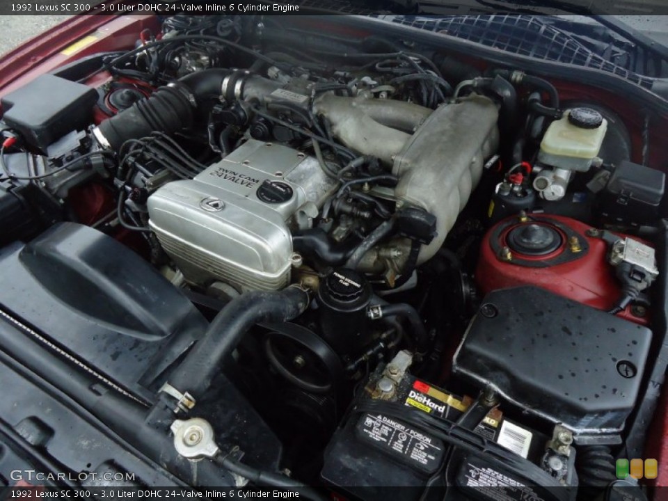 3.0 Liter DOHC 24-Valve Inline 6 Cylinder Engine for the 1992 Lexus SC #53489963