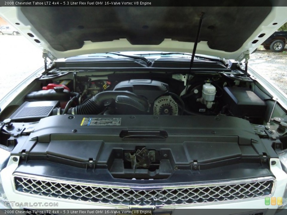 5.3 Liter Flex Fuel OHV 16-Valve Vortec V8 Engine for the 2008 Chevrolet Tahoe #53493581